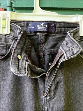 Hollister Women’s High Rise Flare Faded Black Jeans